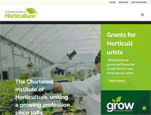 Tablet Screenshot of horticulture.org.uk